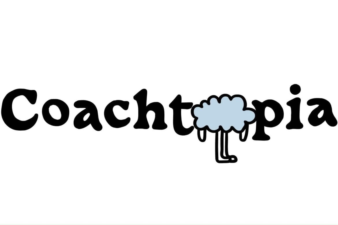 Coachtopia logo with a unique cloud design