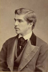 RIOT, NYC Creative Agency: Portrait of a young Louis Comfort Tiffany, elegant and reflective, foreshadowing his creative rebellion Portrait of a young Louis Comfort Tiffany, elegant and reflective, foreshadowing his creative rebellion