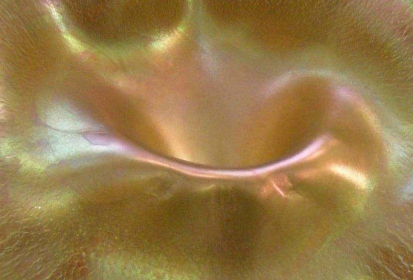 RIOT, NYC Creative Agency: Golden opalescent glass detail by Louis Comfort Tiffany, glowing with an iridescent shimmer Golden opalescent glass detail by Louis Comfort Tiffany, glowing with an iridescent shimmer