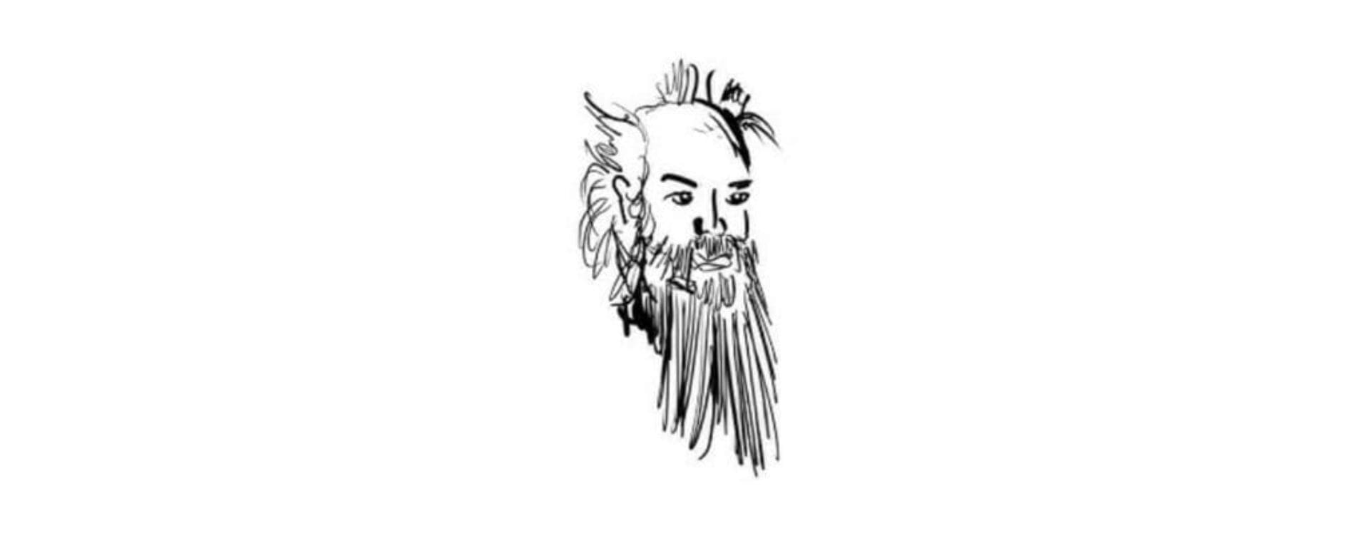 Music Industry Inspired Rick Rubin Illustration Podcast
