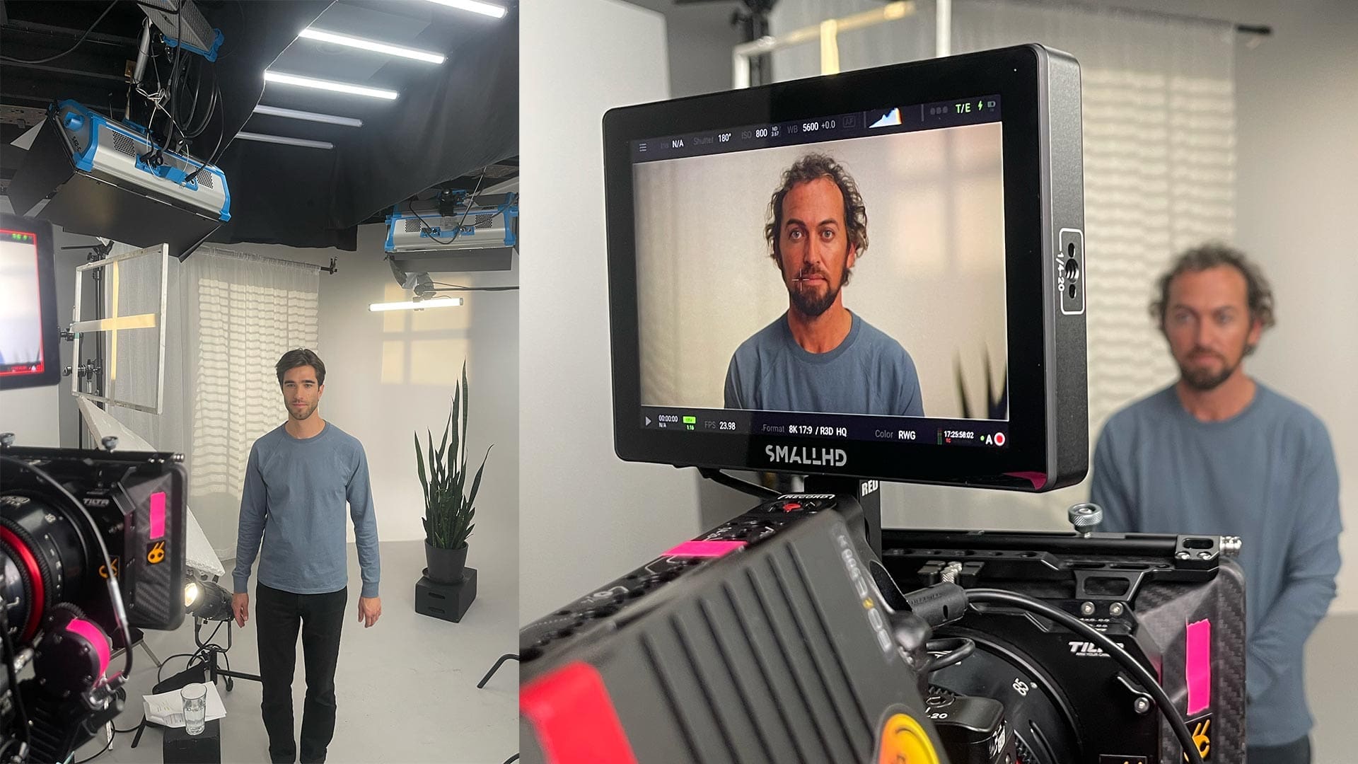 RIOT, NYC Creative Agency: Behind-the-scenes look at the Nutrafol Wellness Campaign shoot, featuring crew and camera setup. Behind-the-scenes look at the Nutrafol Wellness Campaign shoot, featuring crew and camera setup.
