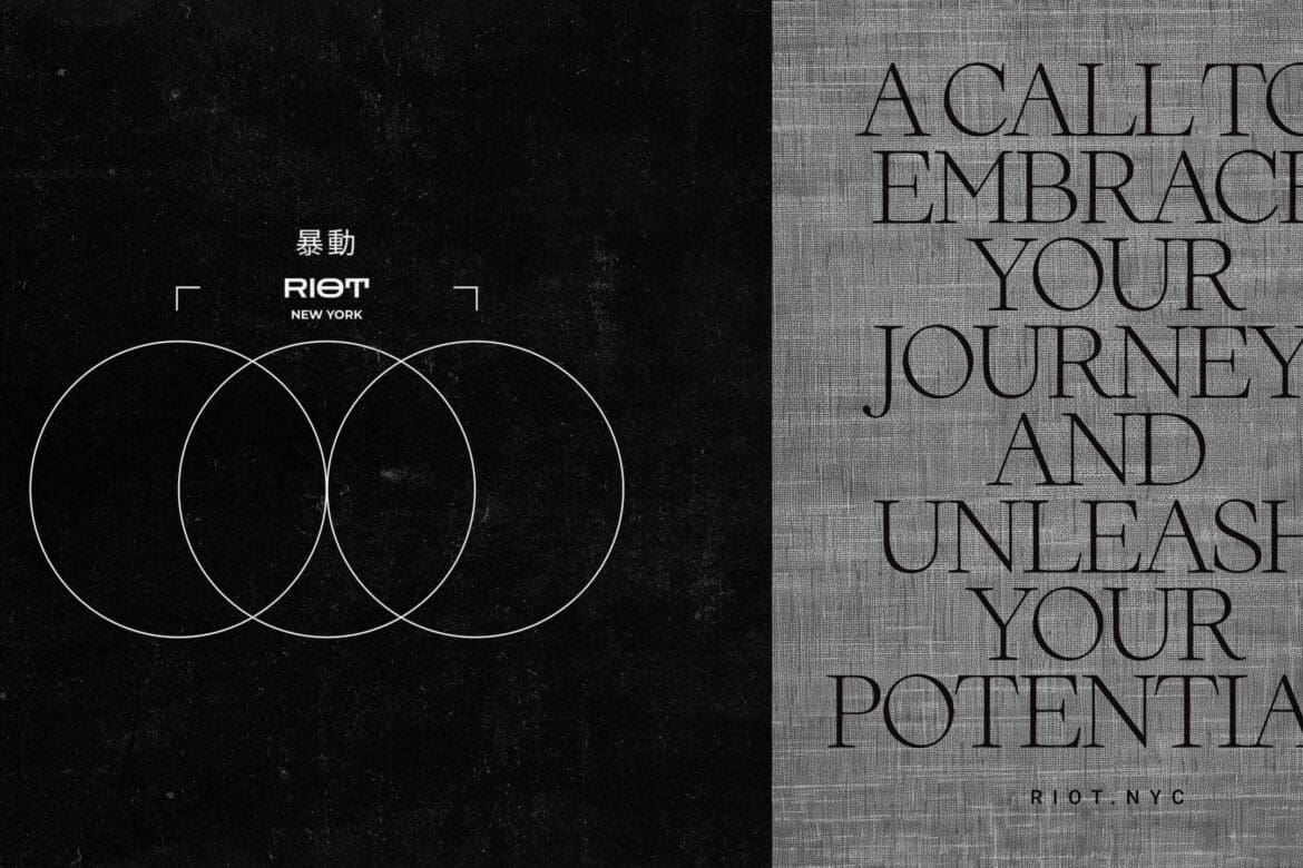 RIOT NYC Unleash Your Potential Branding Poster