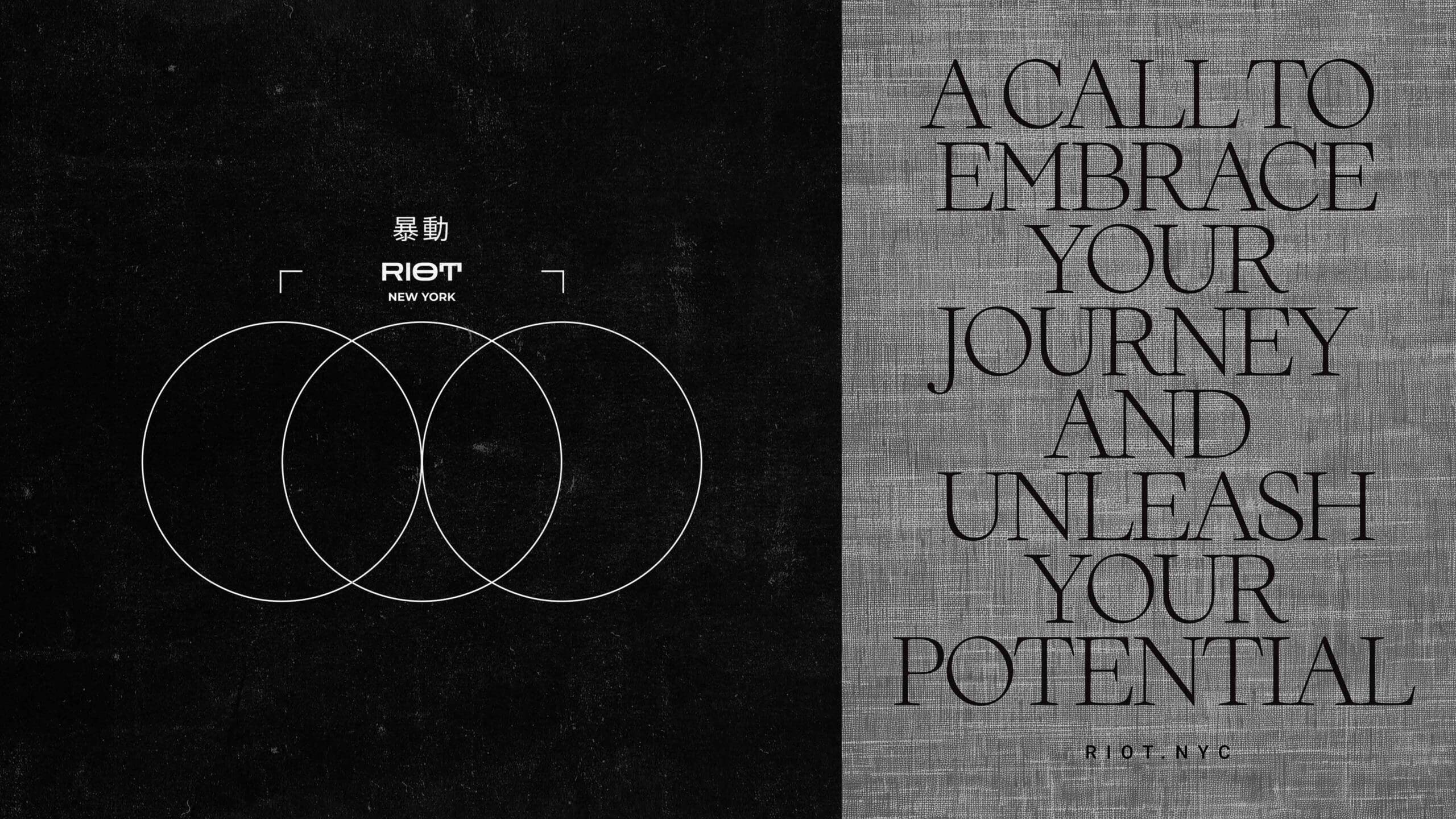 RIOT NYC Unleash Your Potential Branding Poster