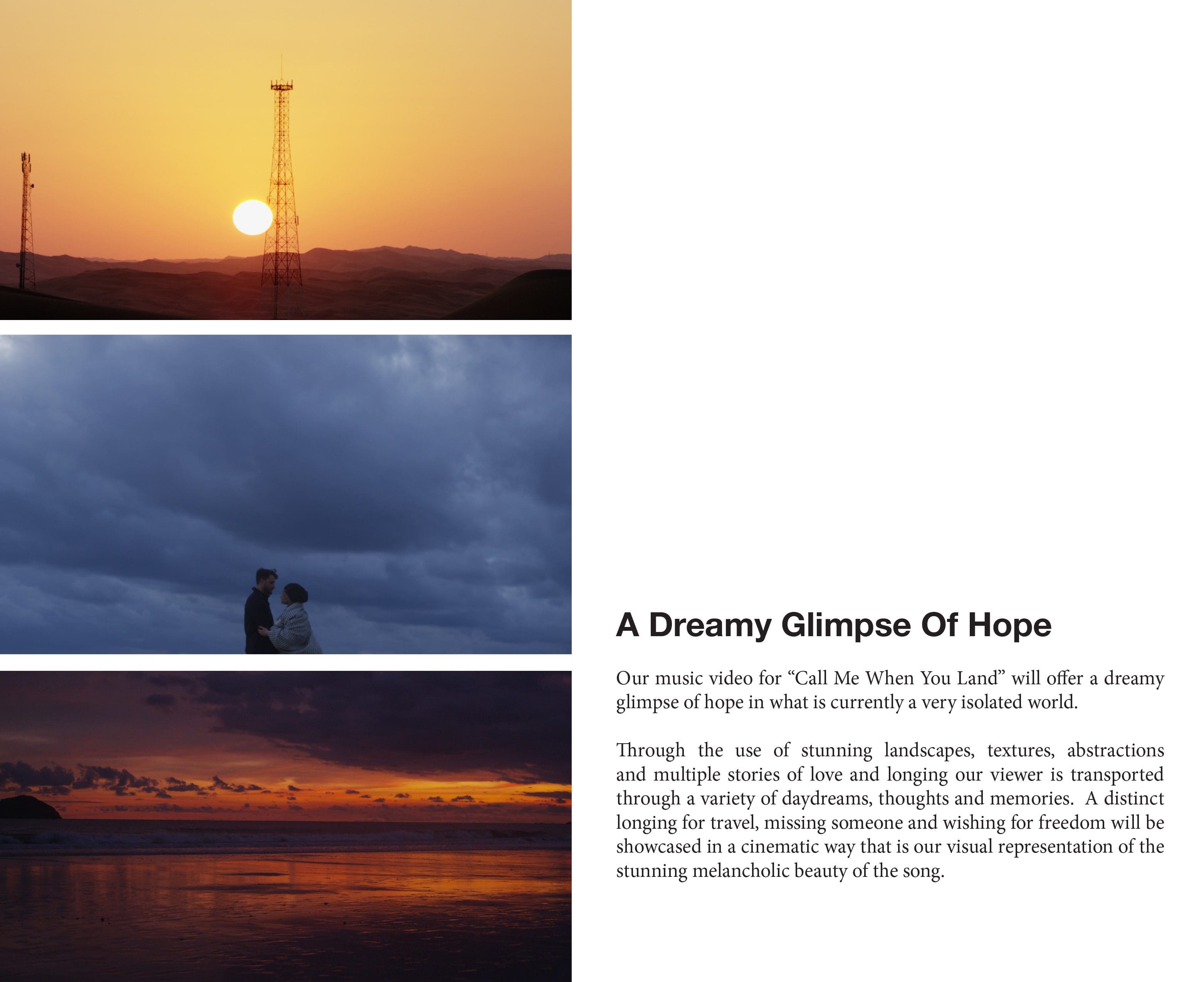 RIOT, NYC Creative Agency: Call Me When You Land Directors Treatment Call Me When You Land Directors Treatment