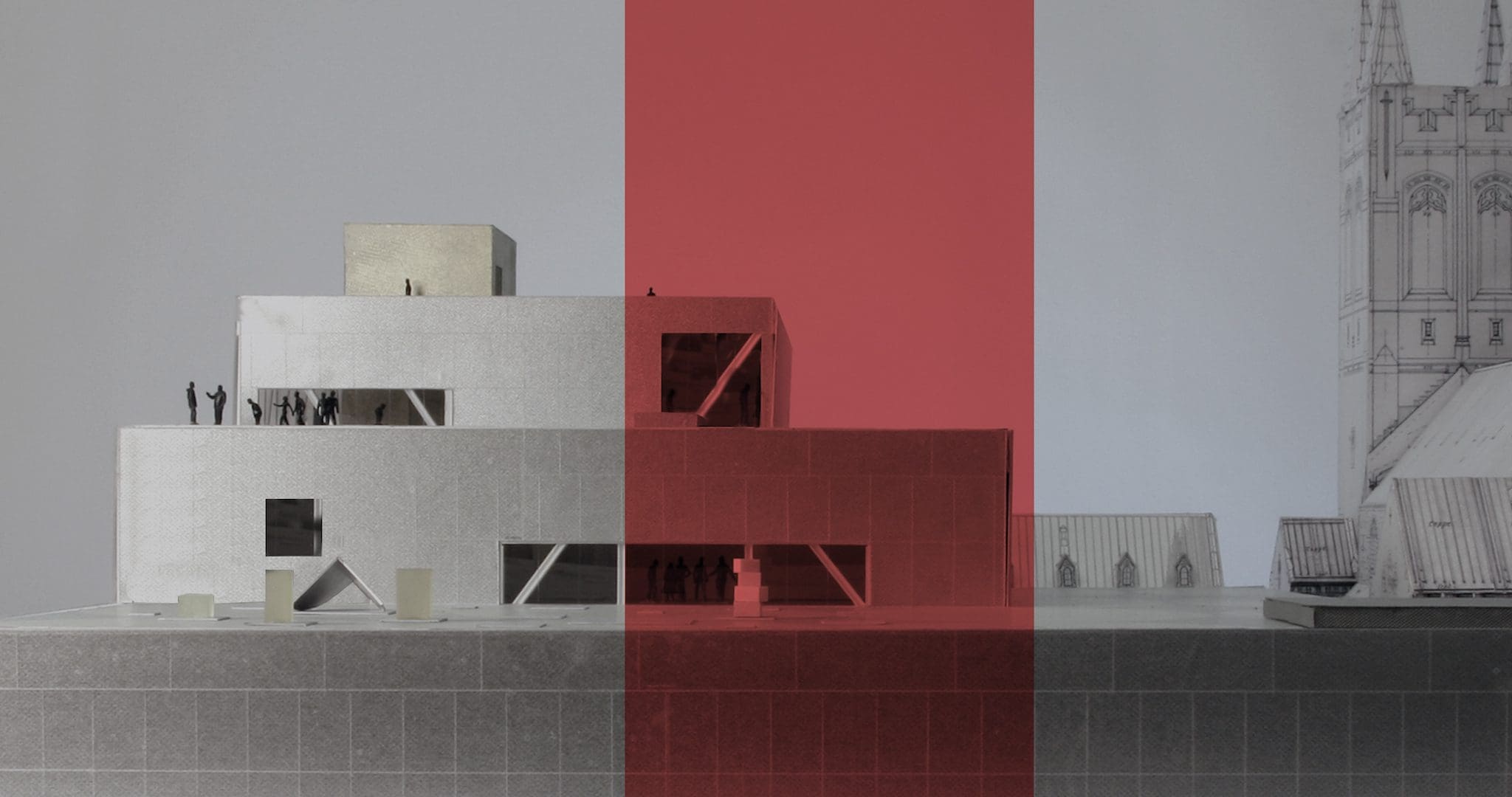 RIOT, NYC Creative Agency: Architectural model by Shohei Shigematsu with red accent, showcasing the innovative and dynamic design elements that define his architectural vision. Architectural model by Shohei Shigematsu with red accent, showcasing the innovative and dynamic design elements that define his architectural vision.