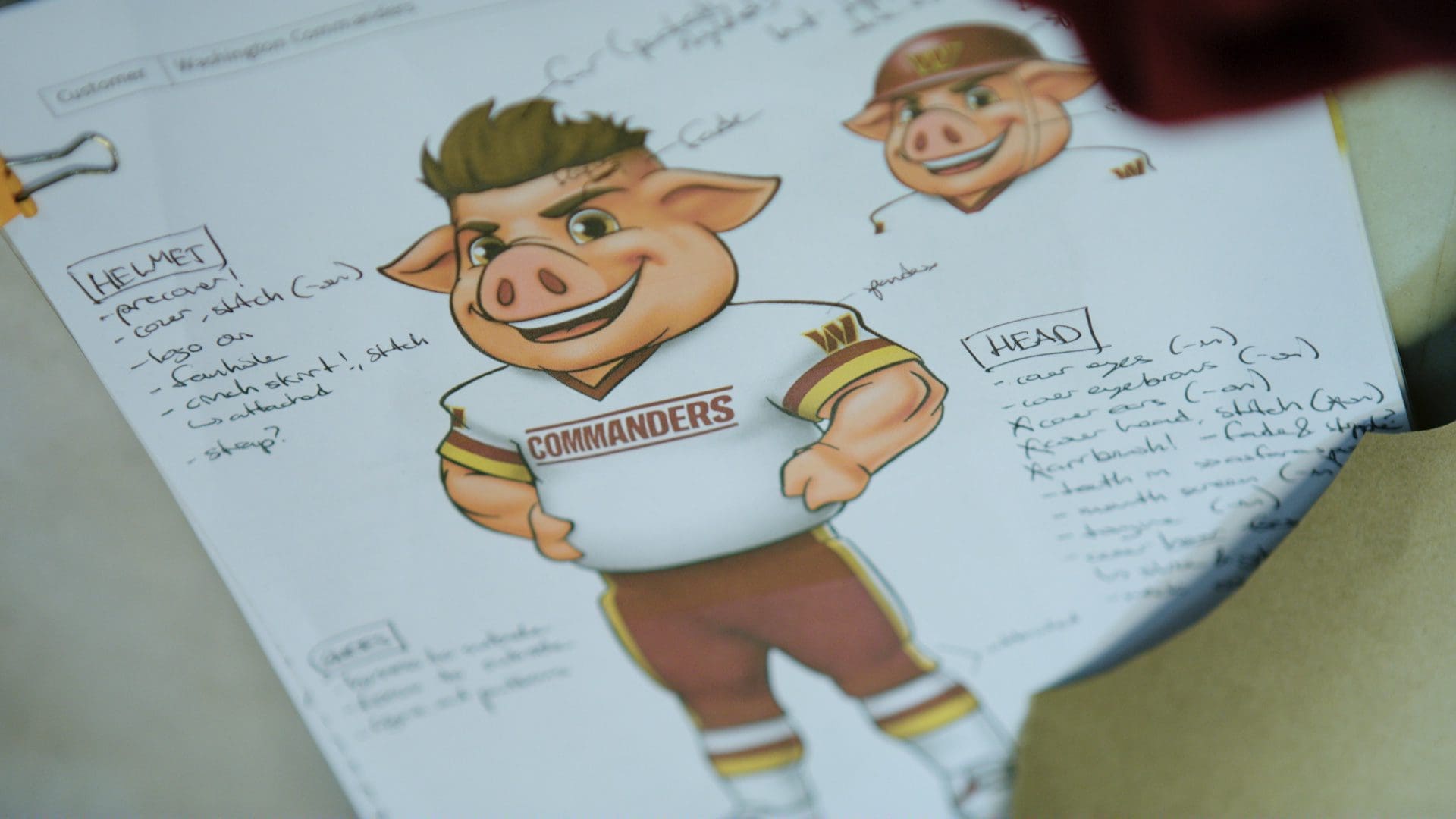 RIOT, NYC Creative Agency: Washington Commanders: Making The Mascot - Riot Creative Agency Screenshot Washington Commanders: Making The Mascot - Riot Creative Agency Screenshot