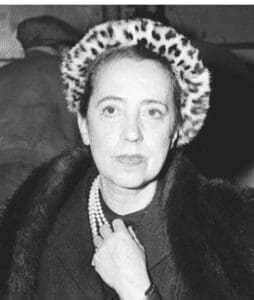 Portrait of Elsa Schiaparelli, Italian fashion designer, by Studio Harcourt, Paris