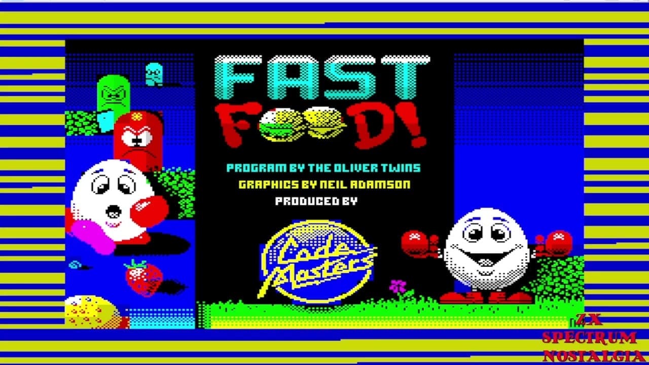 RIOT, NYC Creative Agency: Fast Food Spectrum loading screen featuring Dizzy and food enemies Fast Food Spectrum loading screen featuring Dizzy and food enemies