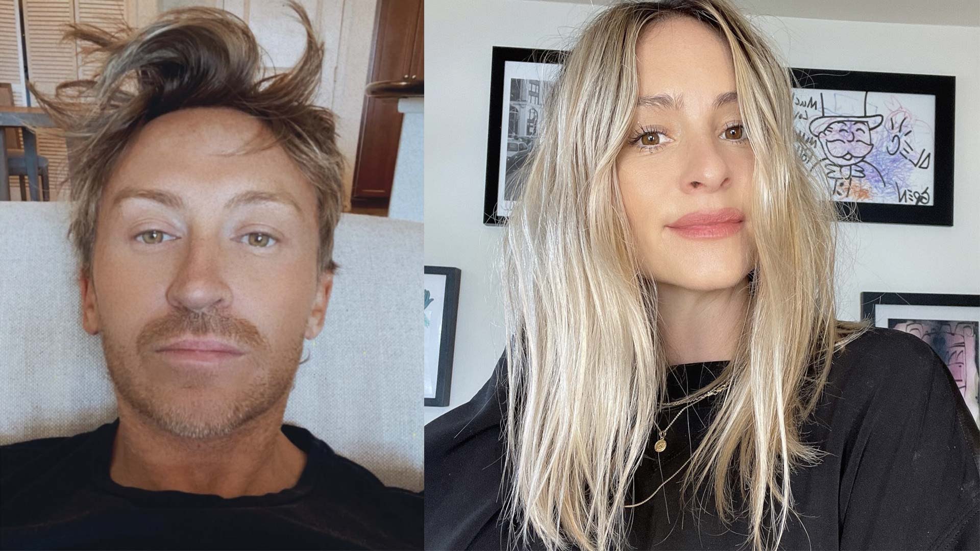 RIOT, NYC Creative Agency: Side-by-side photos of celebrity stylists Dave Stanwell and Laura Polko, stylists for the John Frieda Frizz Ease campaign. Side-by-side photos of celebrity stylists Dave Stanwell and Laura Polko, stylists for the John Frieda Frizz Ease campaign.
