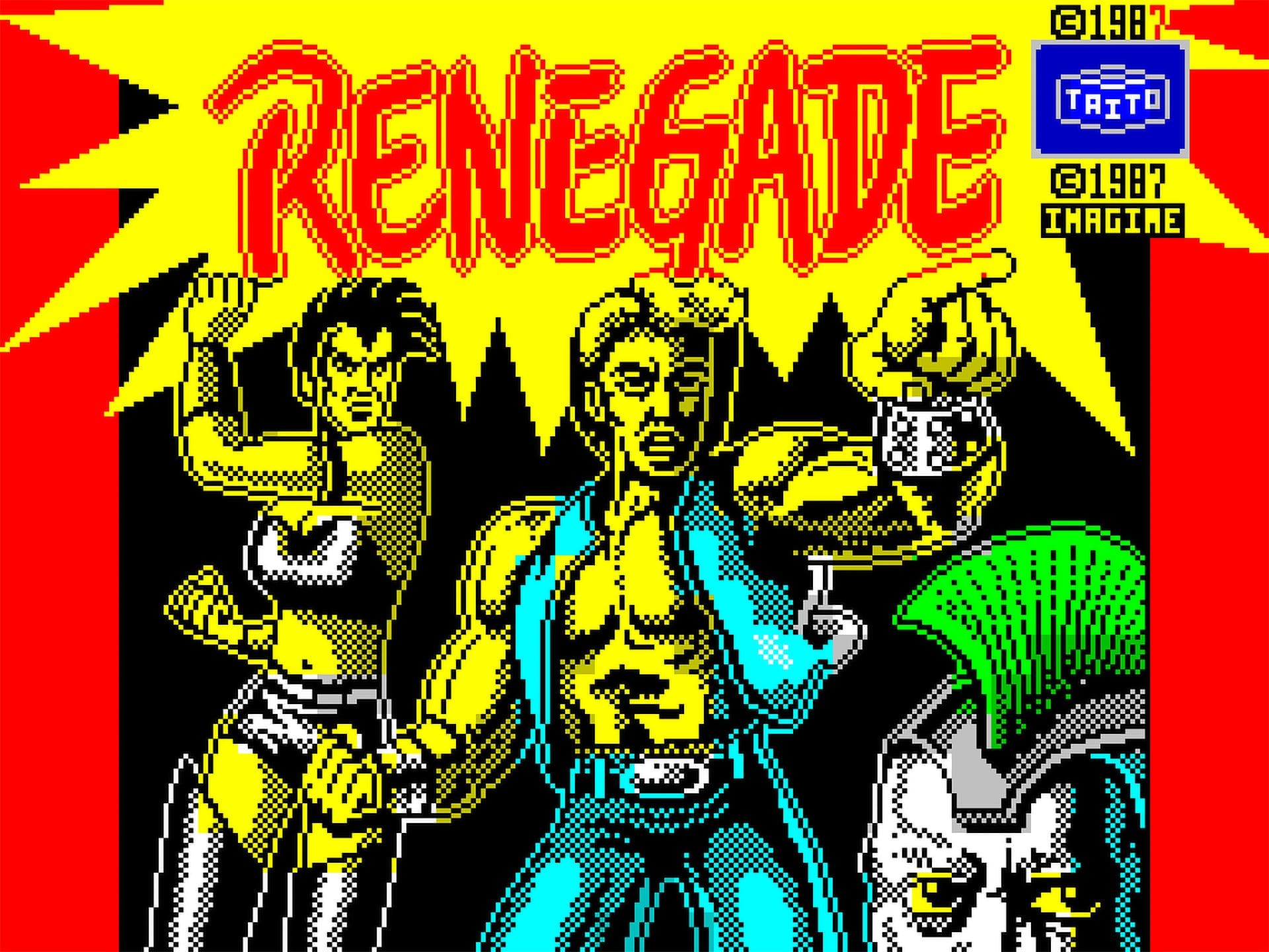 RIOT, NYC Creative Agency: Renegade Spectrum loading screen featuring colorful pixel art of characters Renegade Spectrum loading screen featuring colorful pixel art of characters