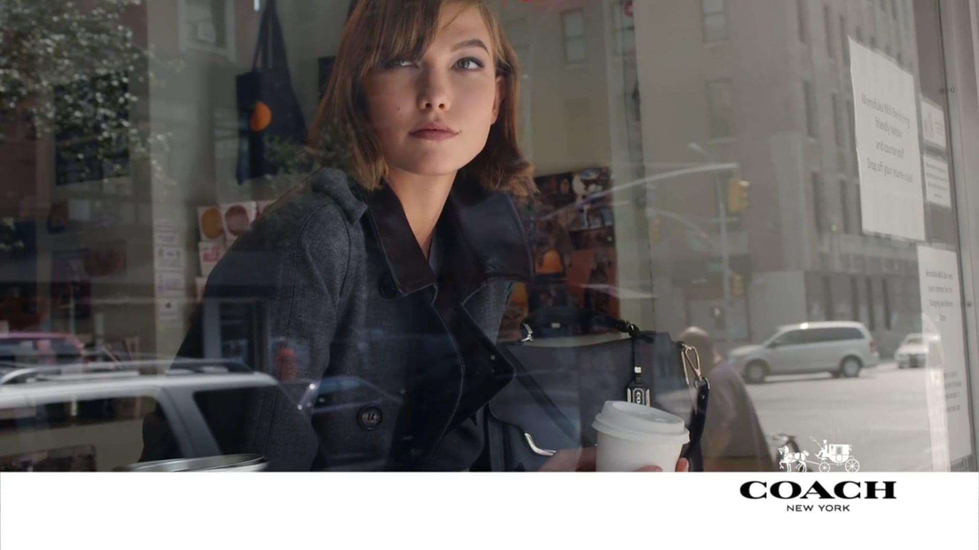 Karlie Kloss in Coach New York Stories campaign, showcasing her unique New York story and effortless fashion.