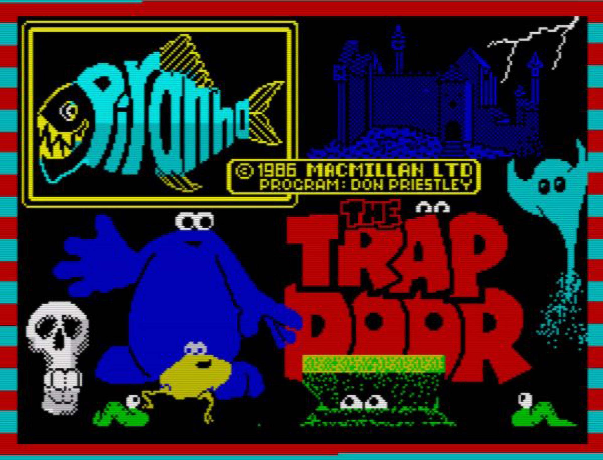 RIOT, NYC Creative Agency: The Trap Door Spectrum loading screen featuring colorful pixel art of characters The Trap Door Spectrum loading screen featuring colorful pixel art of characters